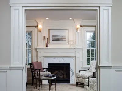 Arched Entrance portal Opening Wall paneling Doorway 3D model