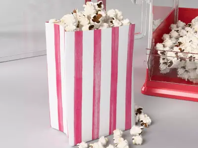 Movie Theater Popcorn Machine Low-poly 3D model