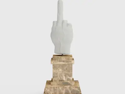 LOVE Sculpture - Middle Finger Monument 3D model