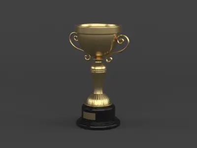 Trophy Cup Collection 3D model 4