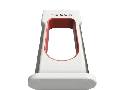 TESLA SUPERCHARGER MODEL DECOR STL FILE 3D print model