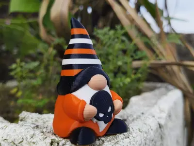 Halloween Special - Gnome Skull 3D print model