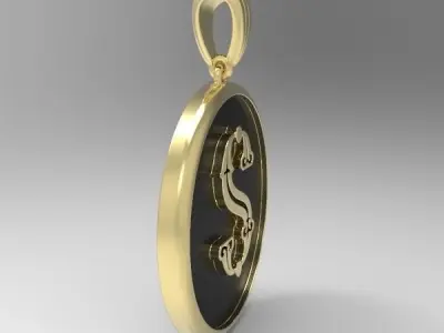 Decorative Letter T 3D print model