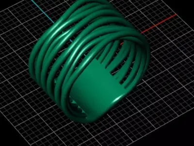 luxury gold ring 3D print model buy