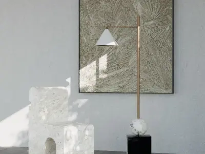 Kelly Wearstler set 3D model Cinema 4D Corona Renderer 3D model