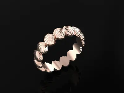 Shell Ring 3D print model