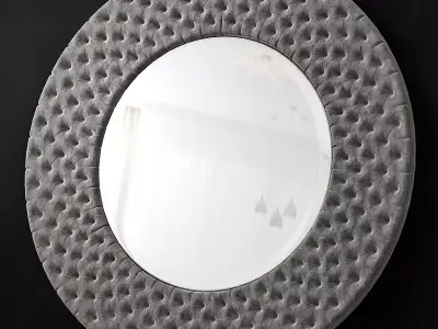 Restoration hardware Round mirror low poly 3d model Low-poly 3D model