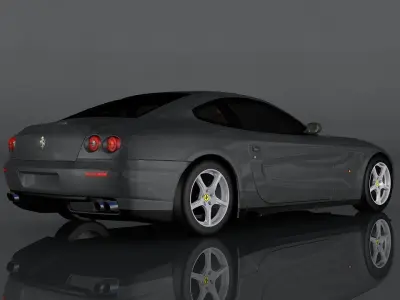 Ferrari 612 Scaglietti Low-poly 3D model