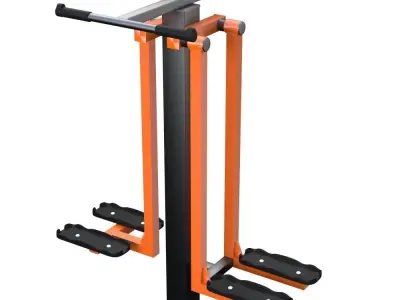 Outdoor fitness equipment 03 3D model