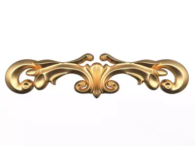 3D Carving Plaster Molding Decoration Shahin Low-poly 3D model