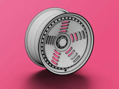 Rotiform BM1 Rim 3D Model 3D model