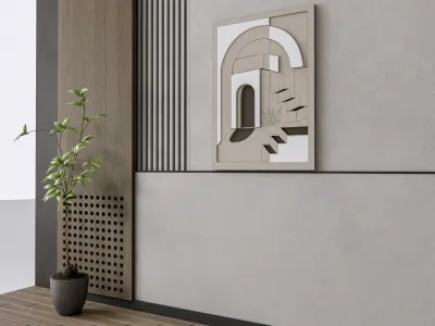 Decorative Wall Panel 3D wall panel 3d panel Backdrop 3  3D model