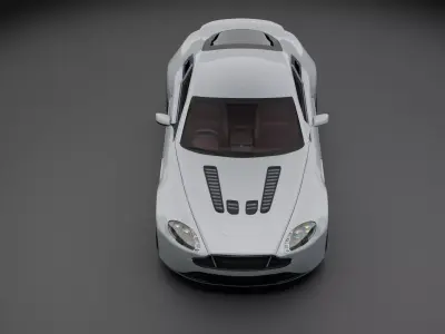 Aston Martin V12 Vantage S Low-poly 3D model