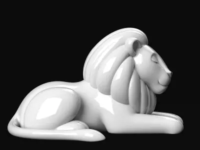 Lion Decoration 3D print model