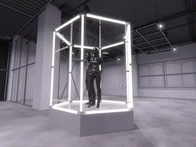 Transparent Booth Photo Opportunity 3 3D model