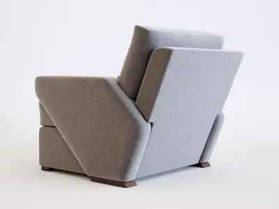 Matteo Lounge Chair Low-poly 3D model