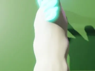 White friesian horse 3D model