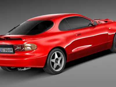 Toyota Celica st 185 1990-1993 3D model