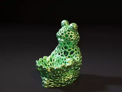 Frog Voronoi 3D print model