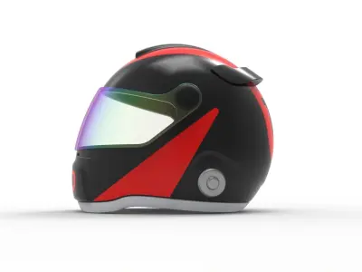 Helmet Bike 3D model