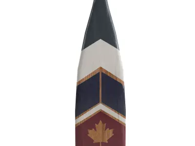 Decorative Canoe Paddles  3D model