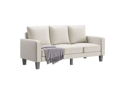 3-Seats Upholstered sofa 3D model