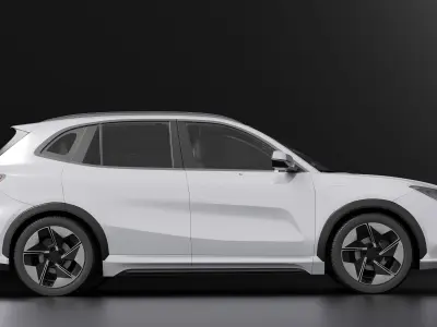 Proton eMas 7 EV 2025 and Interior Low-poly 3D model