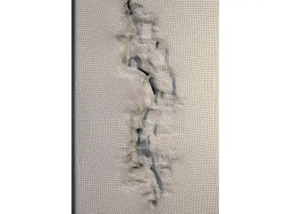 Decorative Plaster Wall Panel 8 3D model