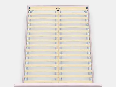 IDANAS Upholstered bed frame 4 Low-poly 3D model