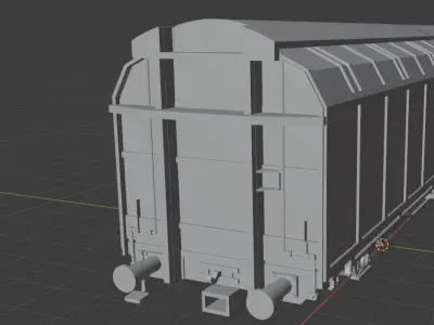 H0 1-87 scale Hbbins 306 freight car 3D print model