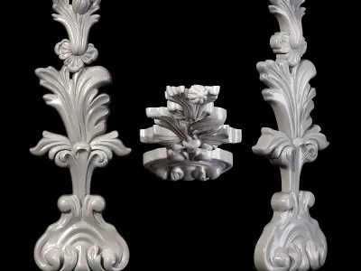 Classic carved 042 3D model