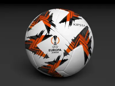 football europa league soccer ball 2025 3D model