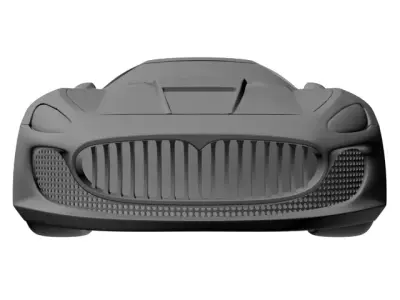 Maserati car Low-poly 3D model