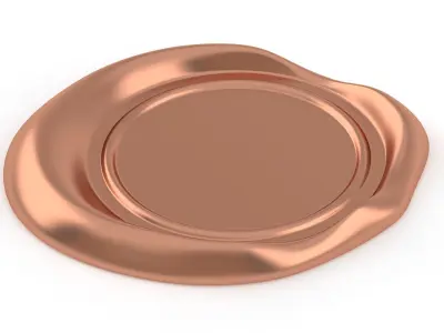 Wax seal Copper 3D model