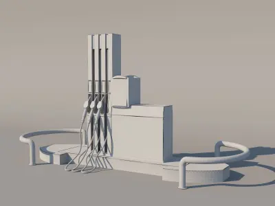 Fuel Dispenser 3D model