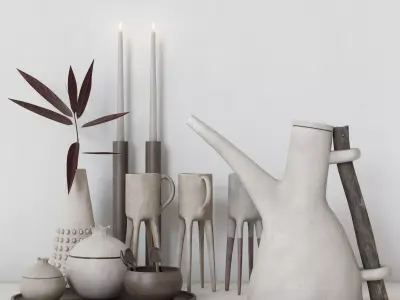 Decorative set D1  3D model