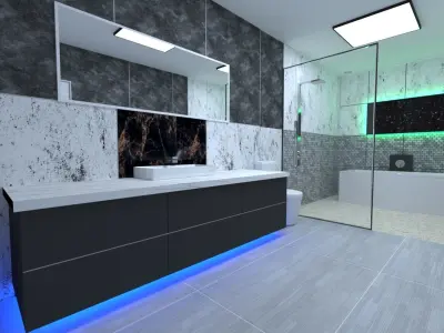 Luxury Bathroom 2021 3D model