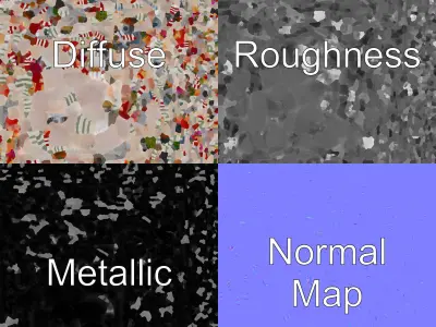 Charming Flower Shop Spring Design model pack Low-poly 3D model