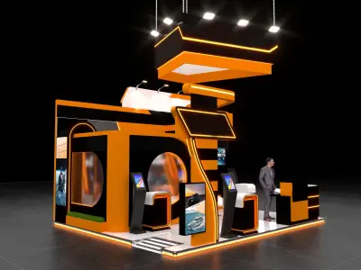 EXHIBITION STAND DESIGN 3D model