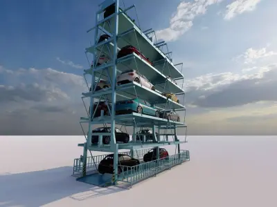 Parking-Parking Lot 3D model