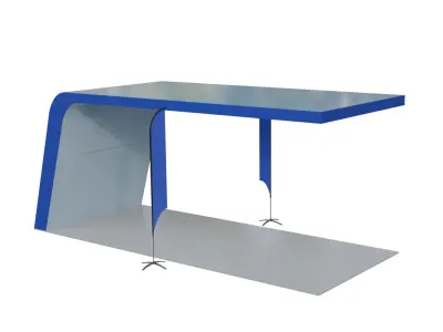 Car Podium 3D Model Low-poly 3D model