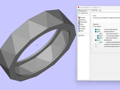Geometric Rail Ring Free 3D print model