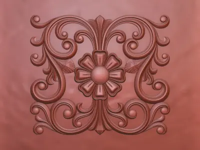 Ornamental Unit 3D print model 3D print model