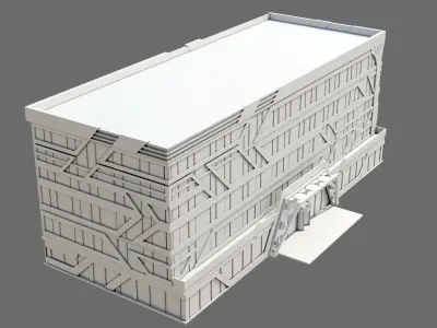Office Building ID044 3D model