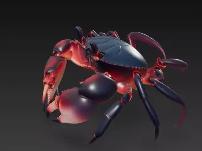 Luxury Mecha Crabs - Fashion Robotic Sea Sculpture Collection 3D Model Pack