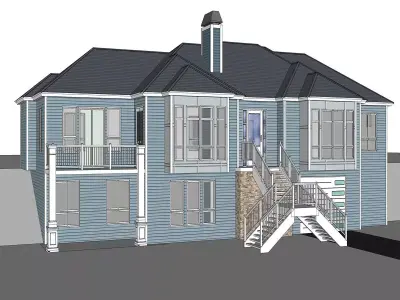Contemporary House 07 -Archimple LLC 3D model