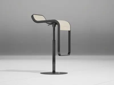LEM Piston Bar Stool UE4 Low-poly 3D model