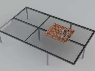 Center table 3D model