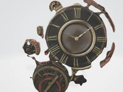 Steampunk Time Mechanisms 3D model