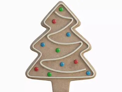Gingerbread Cookie Tree 01 3D model